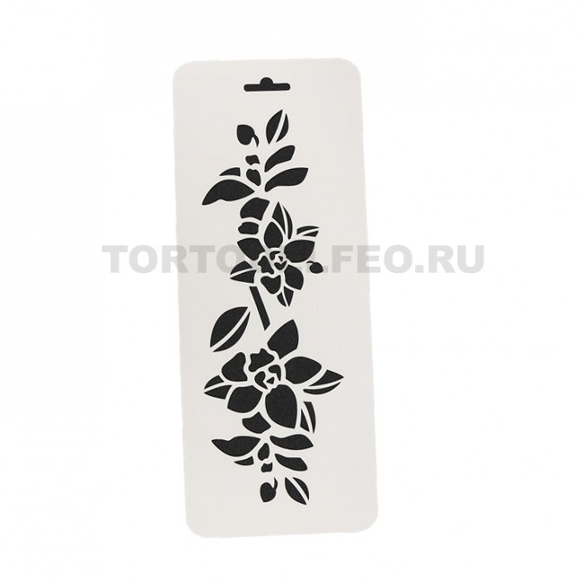 Трафарет Ветка Орхидеи 10*25см