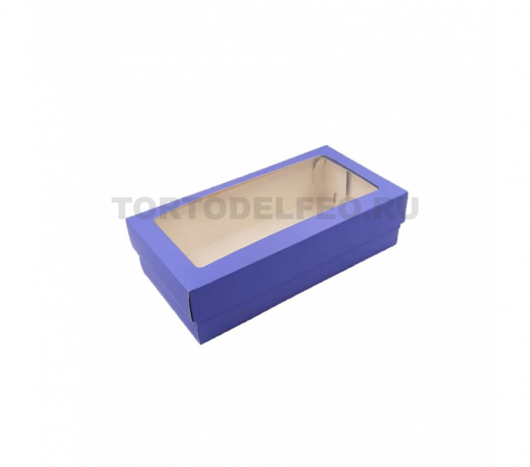 Коробочка Лавандовая с окном 21*10*5,5см