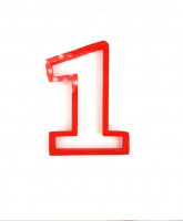 Вырубка цифра 1 высота 8см