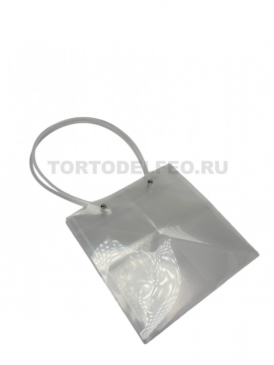 Пакет прозрачный с жестким дном 20*20*20см