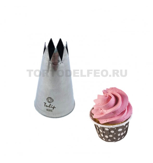 Кондитерская насадка Tulip звезда открытая 825 med