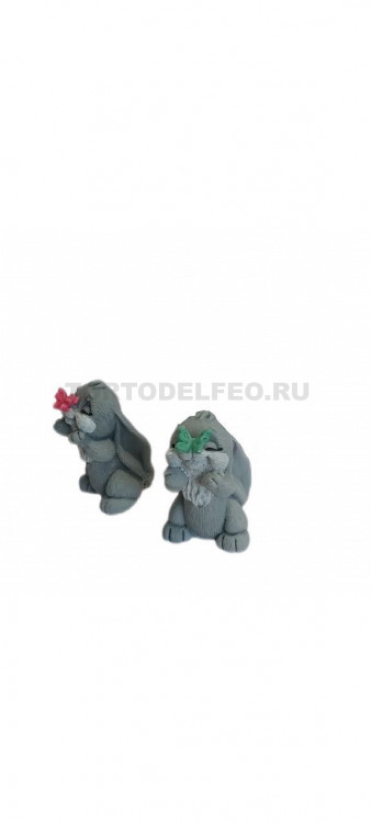 Фигурка Зайка с бабочкой шоколадная